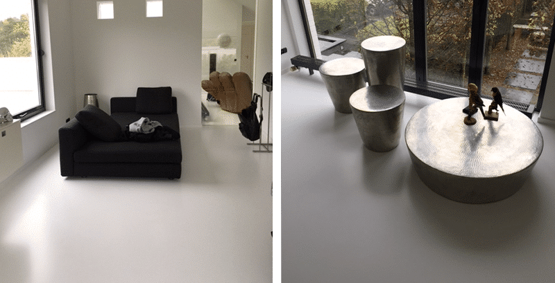 vloeren gietvloeren ruimes woonkamer