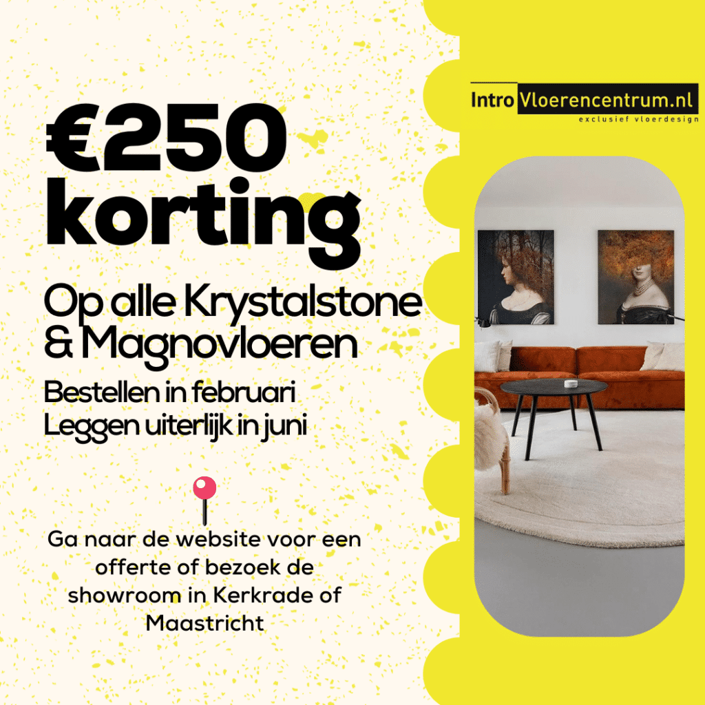 250, korting Intro Vloerencentrum februari